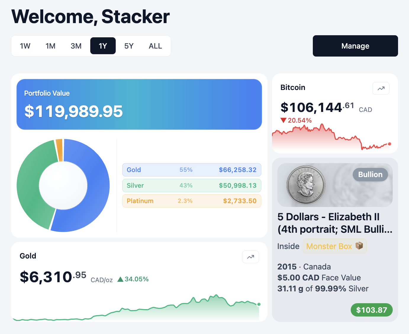 StackerTracker dashboard preview